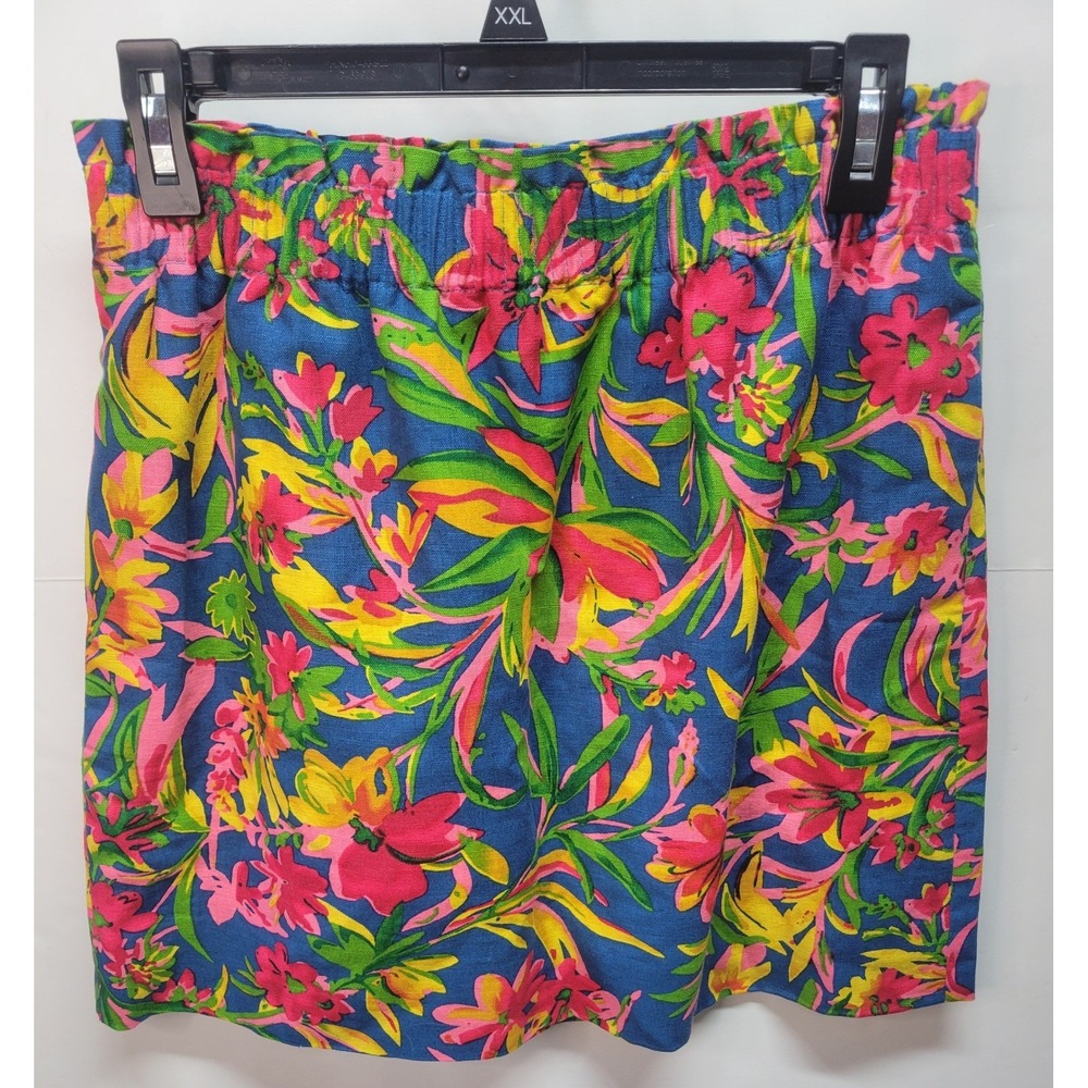J.Crew Women's Floral Mini Skirt Elastic Waist Casual Colorful Size‎ 6